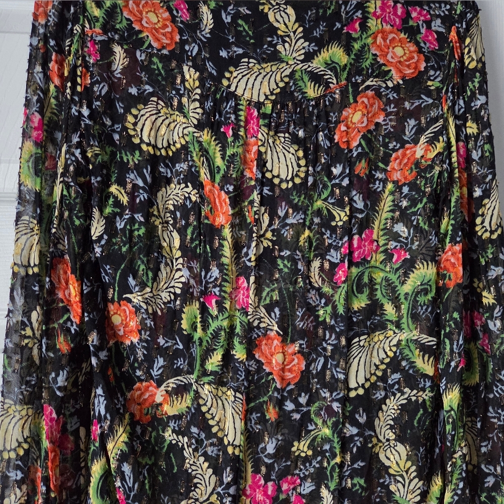 Anthropologie Danae Sheer Classic Buttondown Blouse Size M - Picture 9 of 11